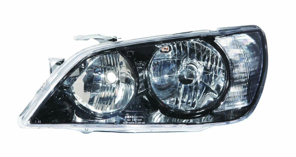 Lexus IS 300 01-05 Headlight Unit without HID Black Bezel Set - ackauto