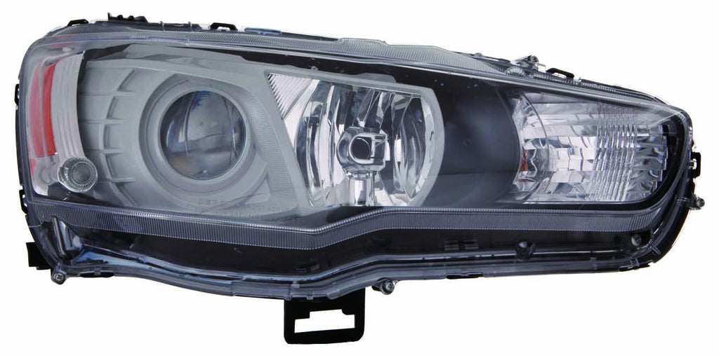 Mitsubishi Lancer 08-11 / Lancer Sport BAK / Lancer Evolution BAK 09-11 Headlight Projector Black without HID Type Set - ackauto
