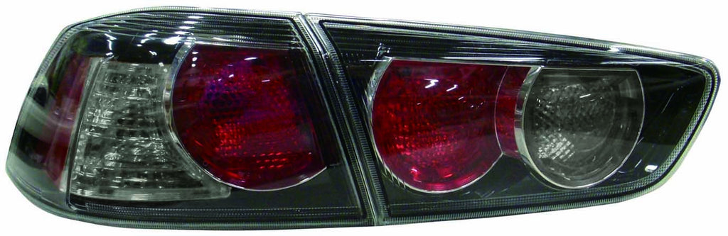 Mitsubishi Lancer Lancer Evolution 08-10 Tail Light INR & OUTR Smoke Lens - ackauto