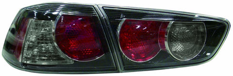 Mitsubishi Lancer Lancer Evolution 08-10 Tail Light INR & OUTR Smoke Lens - ackauto