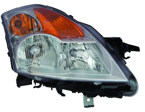 Nissan Altima Sedan / Hybrid 07-09 Headlight Unit With Halogen Chrome Bezel Set - ackauto