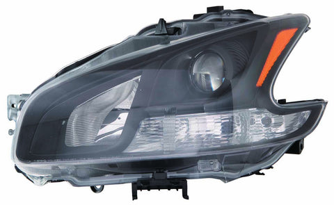 Nissan Maxima 09-11 Headlight Unit Black Halogen Type - ackauto