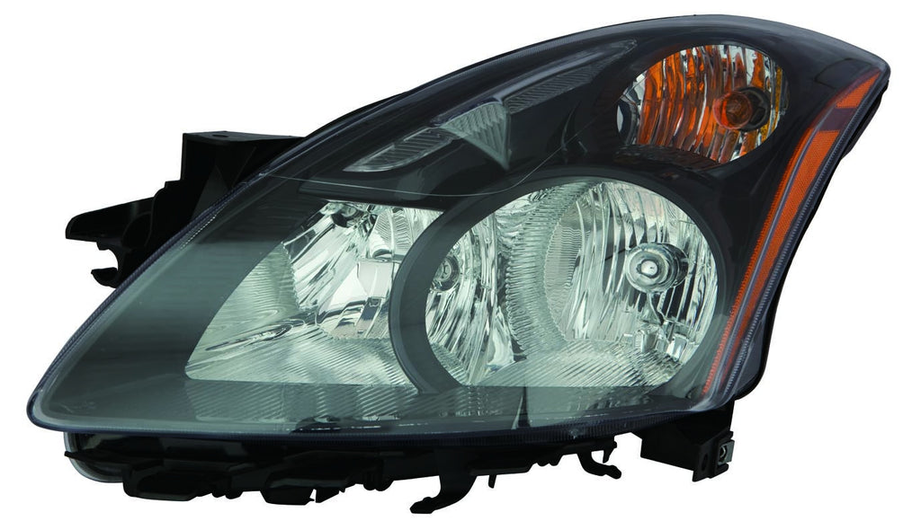 Nissan Altima Sedan / Altima Hybrid 10-12 Headlight Unit HALGOEN Black Bezel Set - ackauto