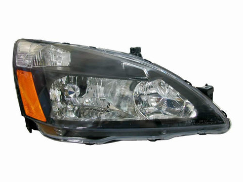 Honda Accord 03-07 Headlight With Black Bezel - ackauto