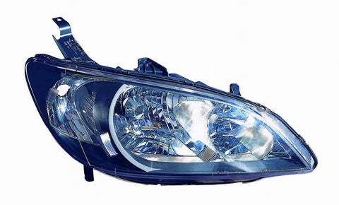 Honda Civic 04-05 Headlight Assembly Black Bezel - ackauto
