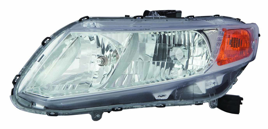 Honda Civic Sedan / Coupe 12 Headlight Assembly Chrome Bezel Set - ackauto