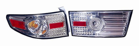 Honda Accord Sedan 03-05 / Accord Hybrid 05 Tail Light LED Chrome - ackauto