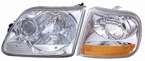 Ford F-150 / 250 LD / HD from 7 / 96-03 / Expedition 97-02 Headlight With PARK Lamp Assembly Chrome - ackauto