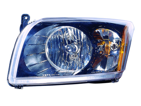 Dodge Cliber 07-08 Headlight Assembly Black Bezel Set - ackauto