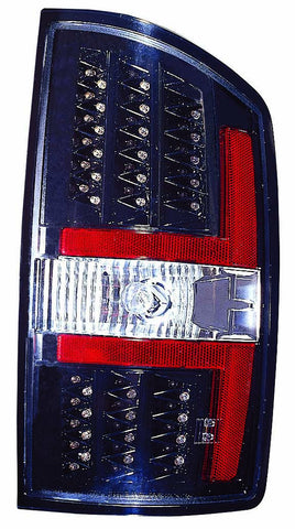 Dodge Ram Pickup 07-08 Tail Light LED Black - ackauto