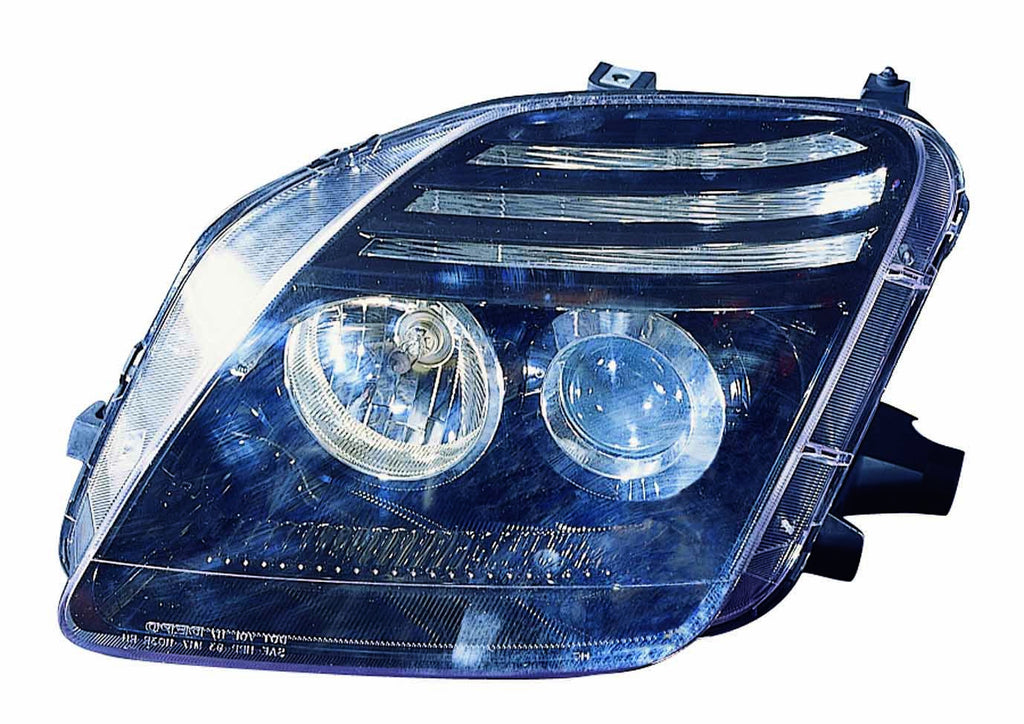 Honda Prelude 97-01 Headlight Assembly Projector Black - ackauto