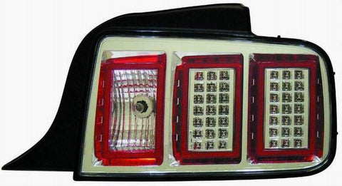 Ford Mustang 05-09 Tail Light LED Chrome Type - ackauto