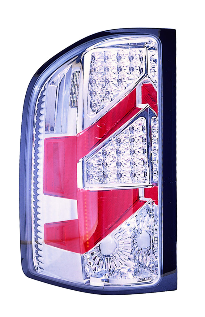 Chevy Silverado 07-13 Tail Light Assembly LED Chrome R=L - ackauto