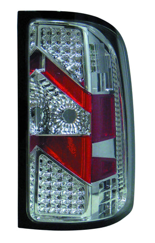 GMC Sierra 07-09 Tail Light Assembly LED Chrome - ackauto